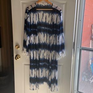 Sheer Tie Dye Cardigan
